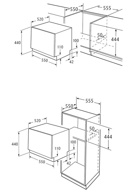 Встраиваемая посудомоечная машина Fornelli CI 55 Havana P5
