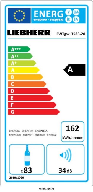 Встраиваемый винный шкаф Liebherr EWTgw 3583