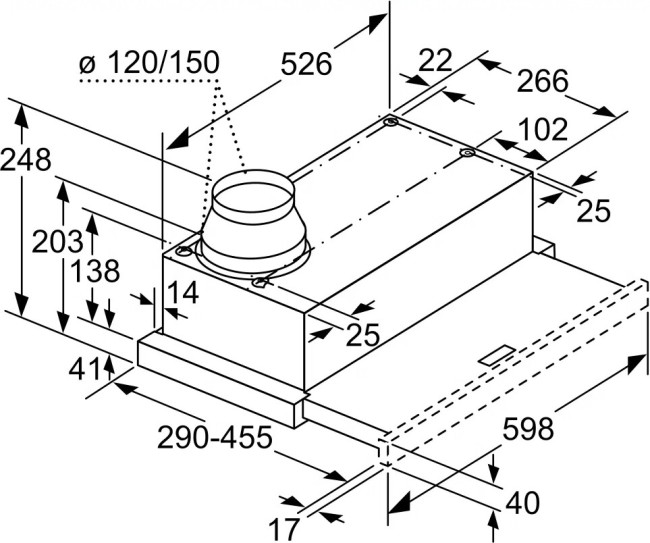 Встраиваемая вытяжка Siemens LI 64LB531 Встраиваемая вытяжка Siemens LI 64LB531