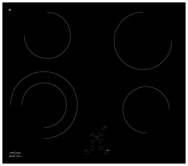 Встраиваемая электрическая варочная панель Krona Dolce 60 BL
