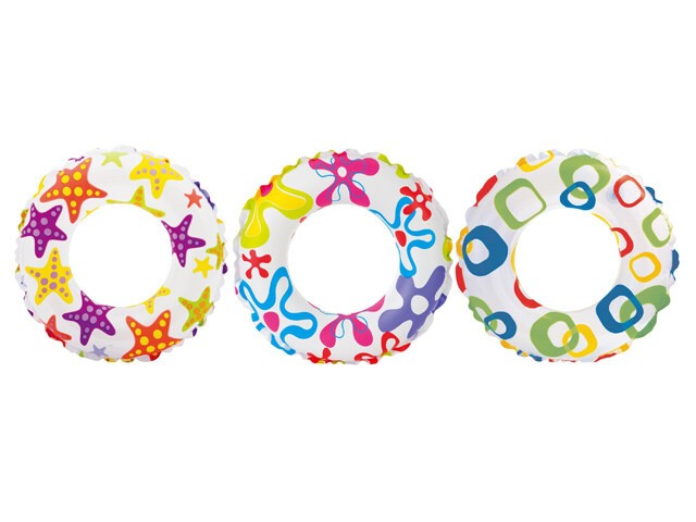 Круг надувной Intex 59241 Звездные кольца (3 вида)