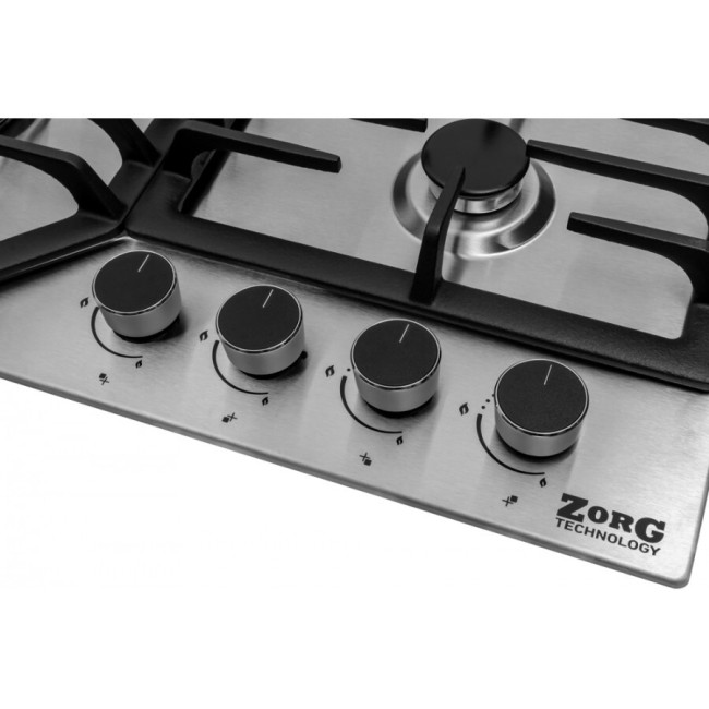 Встраиваемая газовая варочная панель ZorG BLC FDW inox
