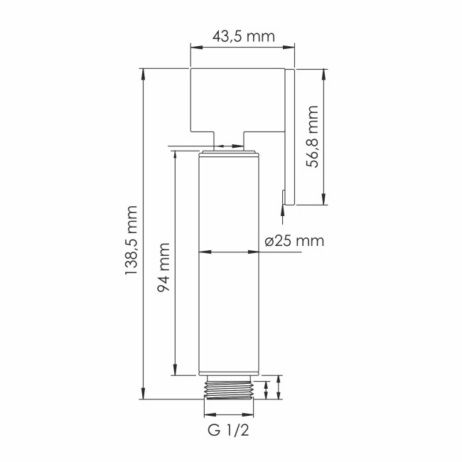 Гигиеническая лейка WasserKraft A335