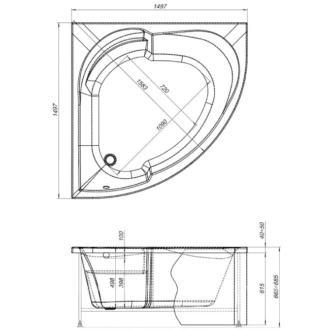 Панель фронтальная Aquanet Bali 150 (139566)