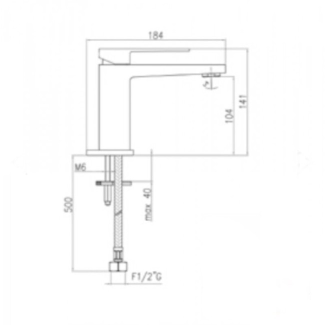 Смеситель для раковины Webert Pegaso PE830102794SSE