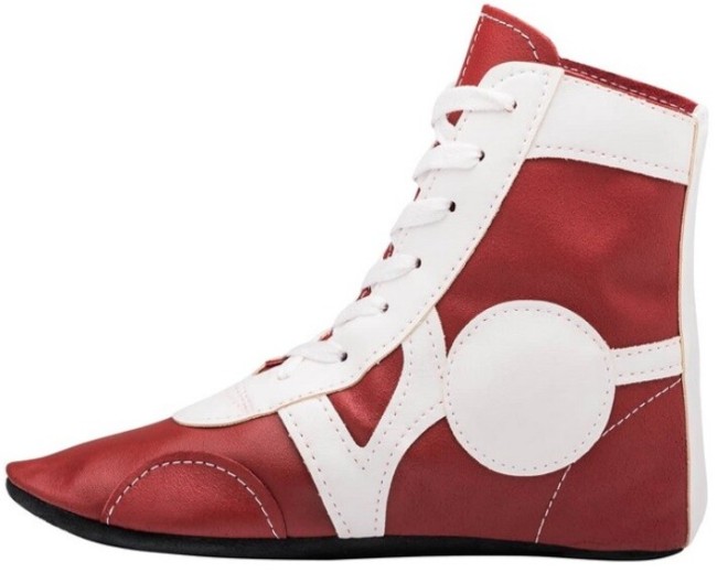 Обувь для самбо Rusco sport SM-0102 кожа красный 31