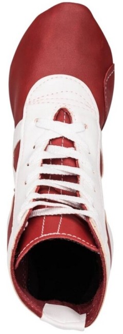 Обувь для самбо Rusco sport SM-0102 кожа красный 31