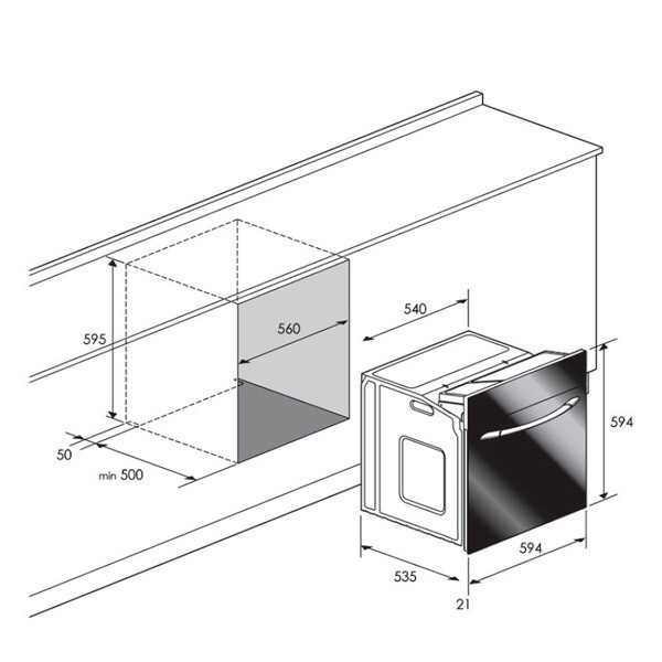 Встраиваемый газовый духовой шкаф Candy FLG 202 X/1
