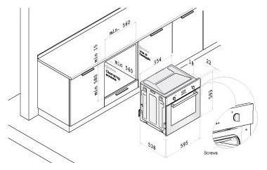 Встраиваемый электрический духовой шкаф Korting OKB 481 CRB Встраиваемый электрический духовой шкаф Korting OKB 481 CRB