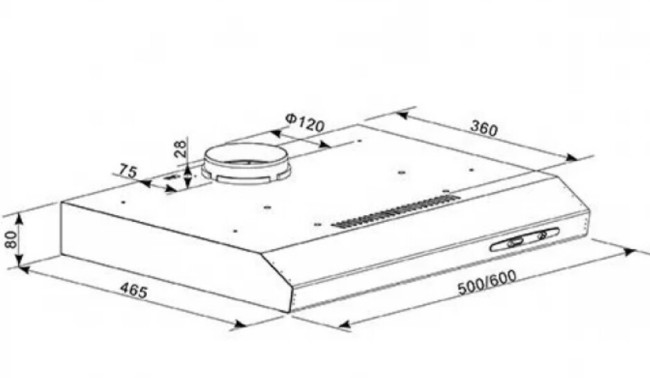 Вытяжка Oasis PO-60S