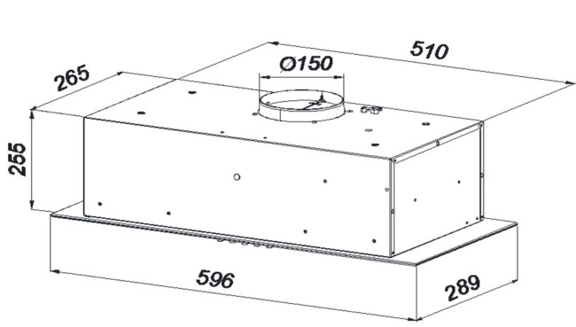 Встраиваемая вытяжка Konigin Aerin Black 60 Встраиваемая вытяжка Konigin Aerin Black 60