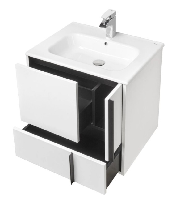 Тумба под раковину Aquaton Ривьера 60 (1A238801RVX20) белый матовый Тумба под раковину Aquaton Ривьера 60 (1A238801RVX20) белый матовый