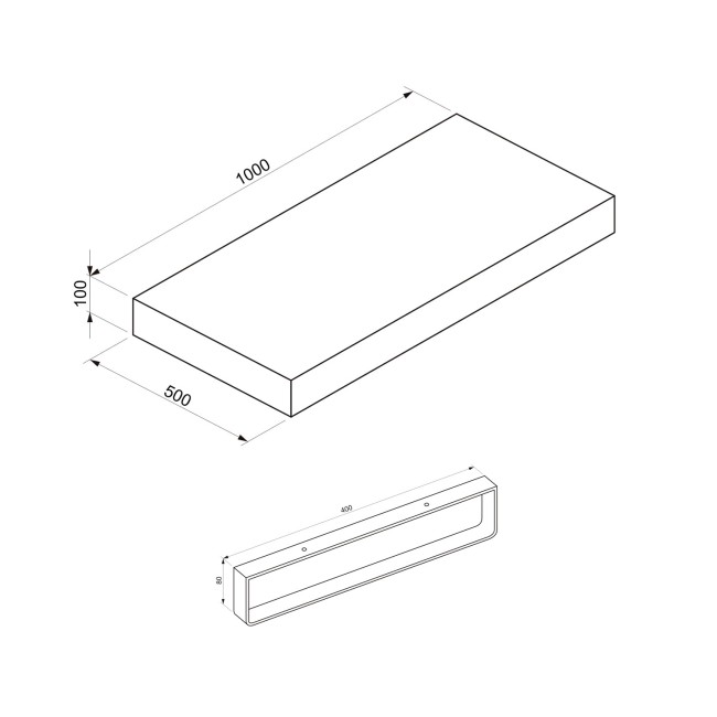 Столешница Wellsee 162010005 Столешница Wellsee 162010005