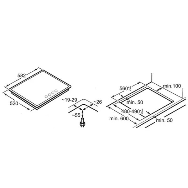 Встраиваемая газовая варочная панель Bosch PCP6A5B90M Встраиваемая газовая варочная панель Bosch PCP6A5B90M