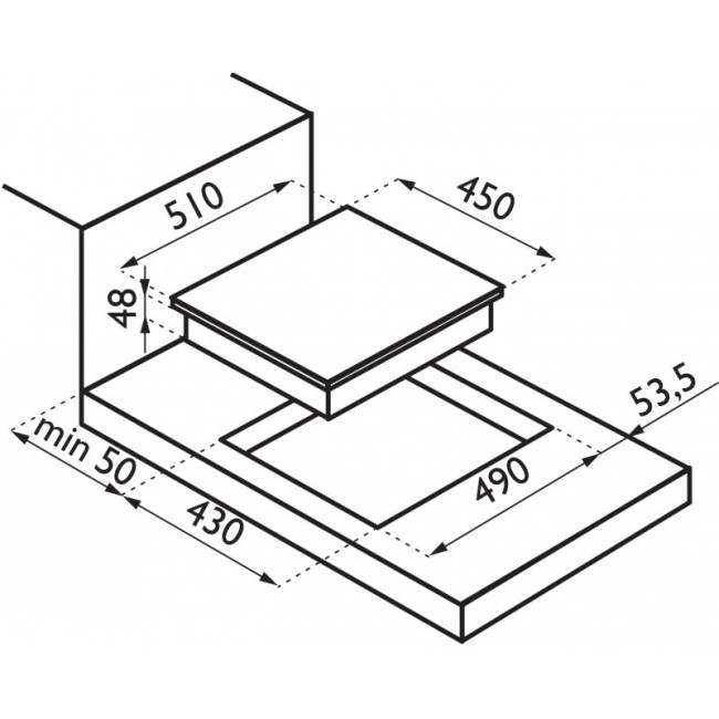 Встраиваемая газовая варочная панель Ardesia PFS 4030 X