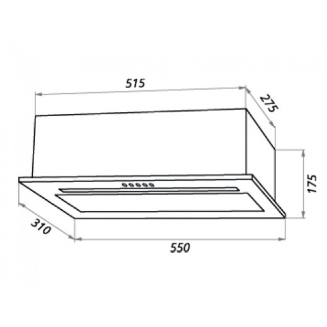 Встраиваемая вытяжка Ciarko Bongo 60 WH