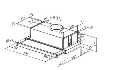Встраиваемая вытяжка Faber Flexa X 60