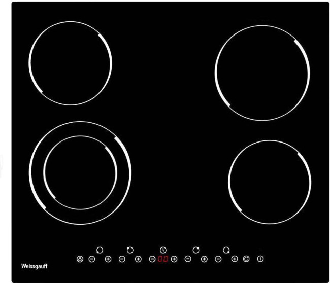 Встраиваемая электрическая варочная панель Weissgauff HV 641 B Встраиваемая электрическая варочная панель Weissgauff HV 641 B