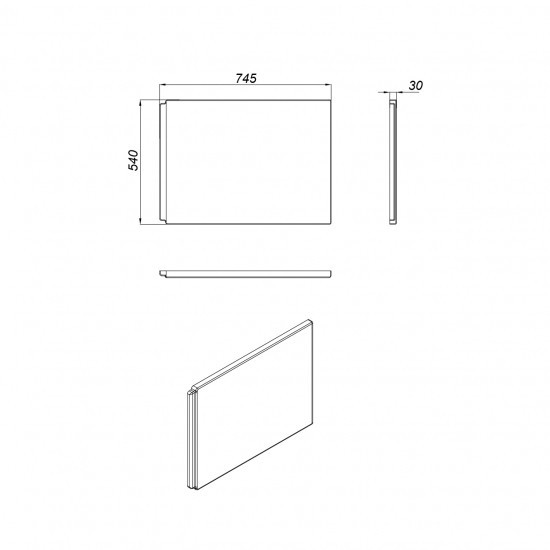 Панель для ванны боковая Cersanit VIRGO 75 (PB-VIRGO*75) Панель для ванны боковая Cersanit VIRGO 75 (PB-VIRGO*75)