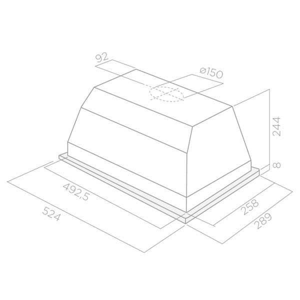 Встраиваемая вытяжка Elica Elibloc HT GR/A/60 Встраиваемая вытяжка Elica Elibloc HT GR/A/60