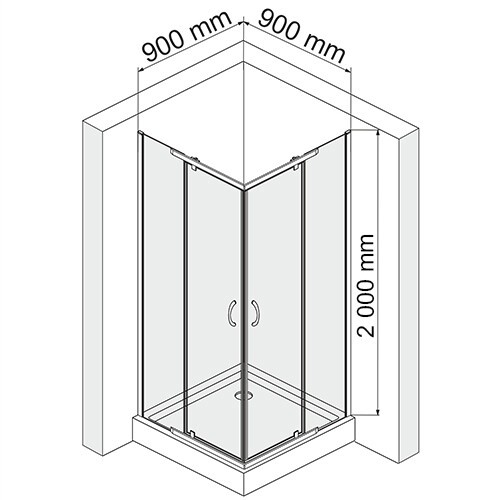 Душевой уголок WasserKraft 35P03