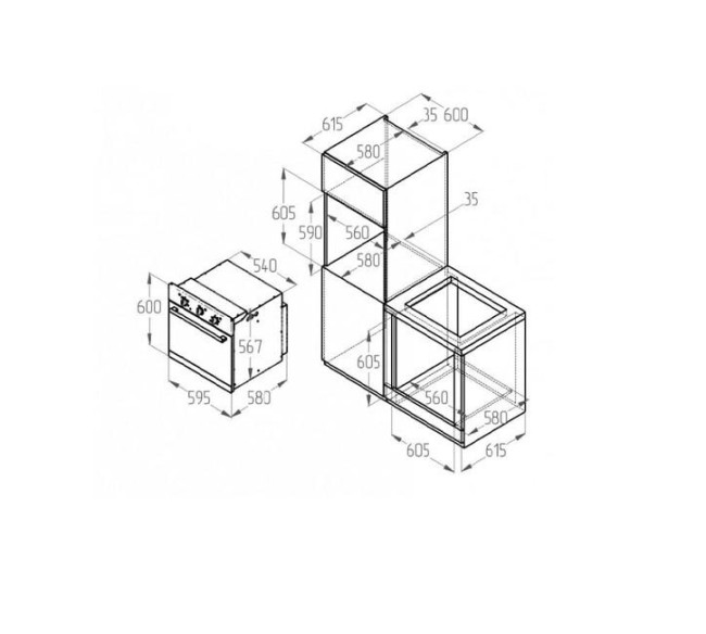 Встраиваемый электрический духовой шкаф Zigmund & Shtain EN 282.722 W Встраиваемый электрический духовой шкаф Zigmund & Shtain EN 282.722 W