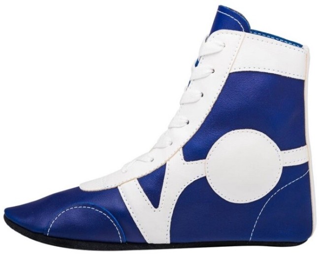 Обувь для самбо Rusco sport SM-0102 кожа синий 31