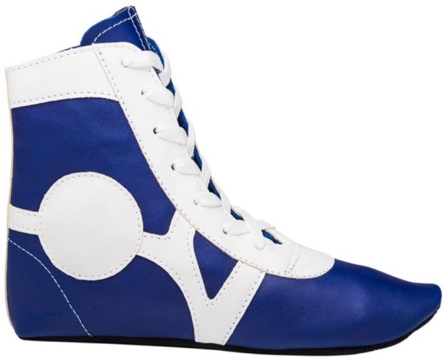 Обувь для самбо Rusco sport SM-0102 кожа синий 31