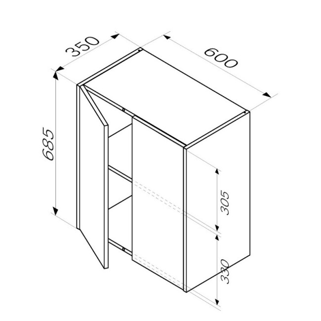 Шкаф AM.PM M8FCH0602WG Шкаф AM.PM M8FCH0602WG
