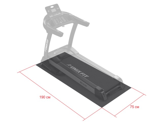 Коврик для кардиотренажеров UnixFit CARPU190