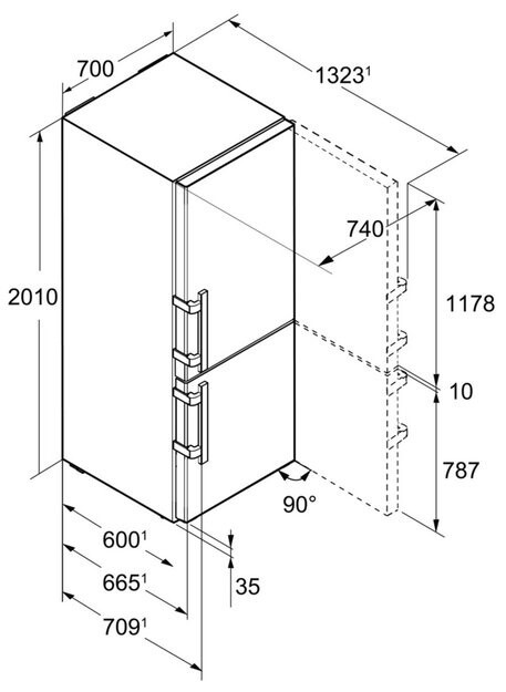 Холодильник Liebherr CBNES 5778