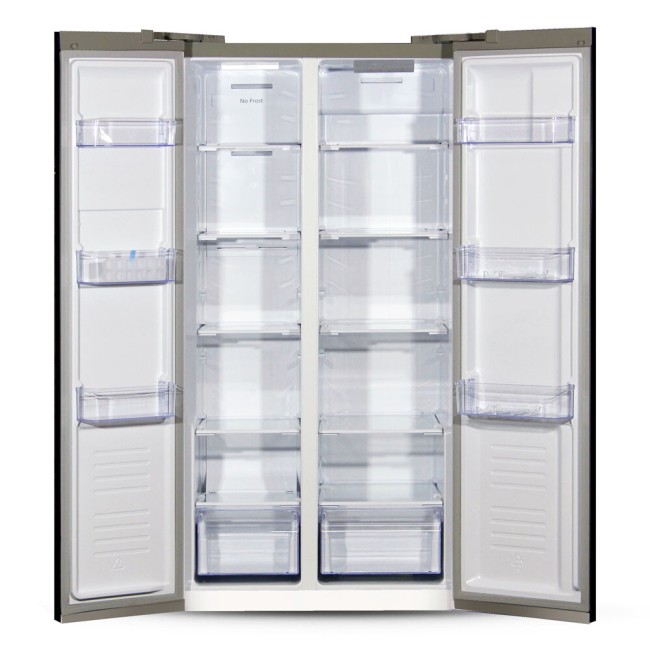 Холодильник Ginzzu NFK-462 шампань стекло