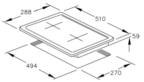 Встраиваемая газовая варочная панель Hotpoint-Ariston DK 20S (IX)