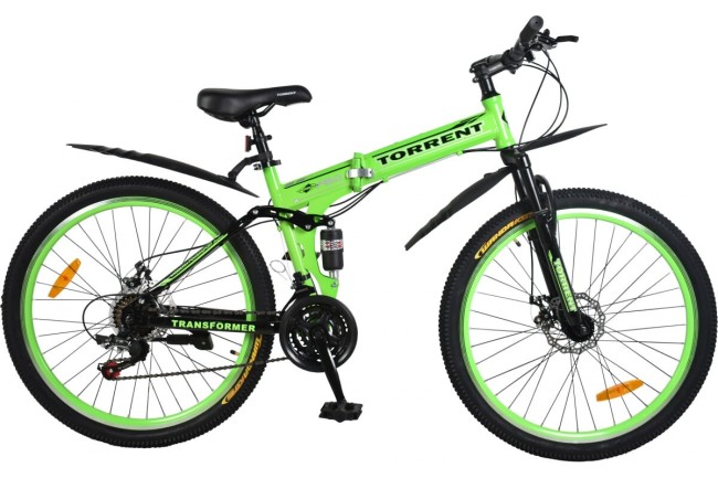 Велосипед Torrent Transformer черно-зеленый Велосипед Torrent Transformer черно-зеленый