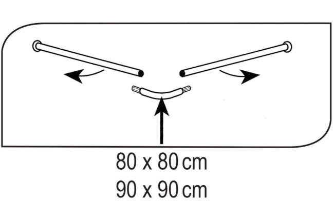 Штанга для шторки Ridder универсальная 52500 хром