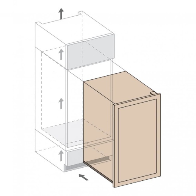 Встраиваемый винный шкаф Dunavox DAVG-72.185DB.TO