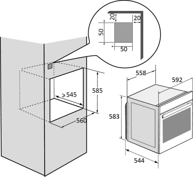 Встраиваемый электрический духовой шкаф Brandt BOH7532B