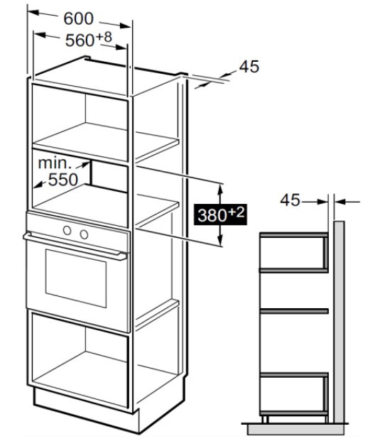 Встраиваемая микроволновая печь Akpo MEA 92508 SEA07 BL