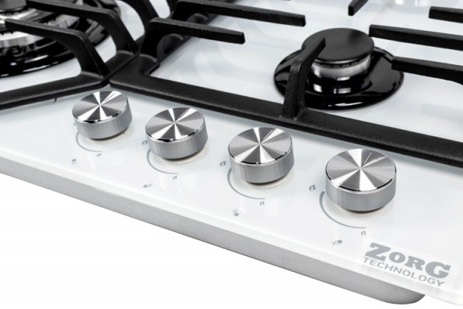 Встраиваемая газовая варочная панель ZorG BLC FDW white