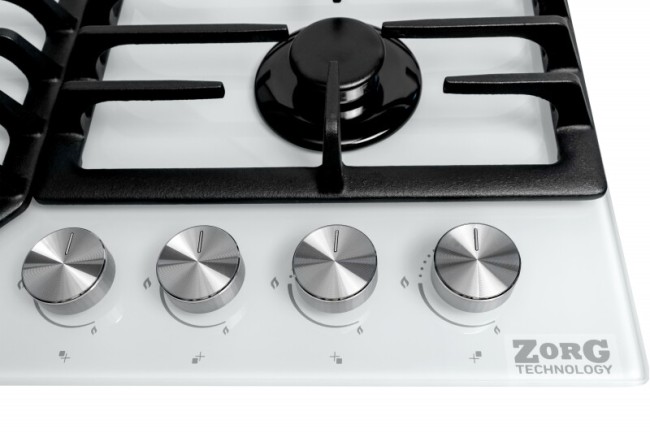 Встраиваемая газовая варочная панель ZorG BLC FDW white
