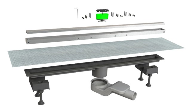 Душевой лоток Bonomini 6825WL100SWZ