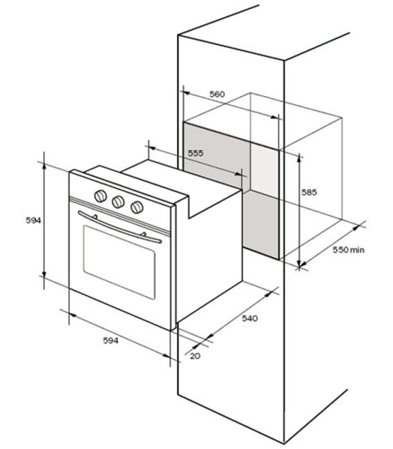 Встраиваемый электрический духовой шкаф Delonghi CM 6 BA