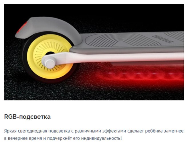 Электросамокат детский Ninebot by Segway KickScooter C10 (серый) Электросамокат детский Ninebot by Segway KickScooter C10 (серый)