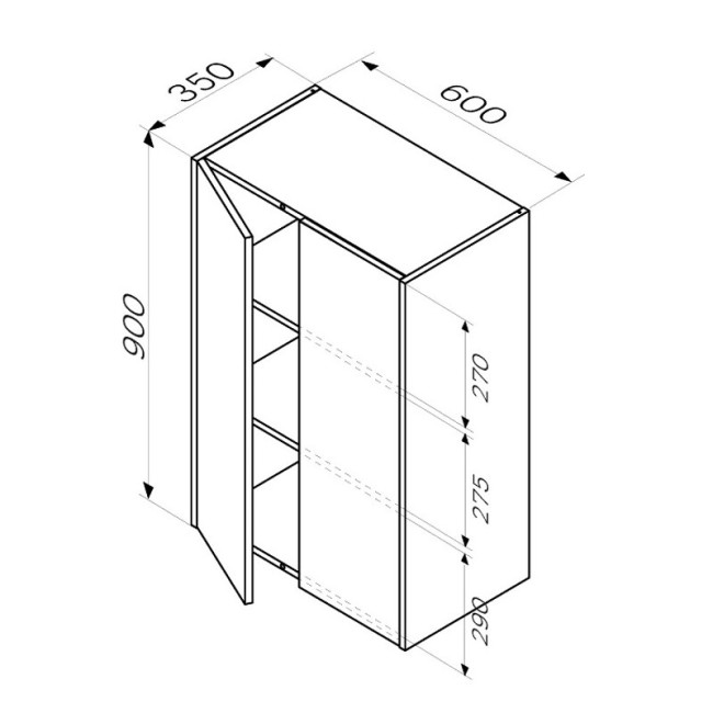Шкаф AM.PM M8FCH06029WG Шкаф AM.PM M8FCH06029WG