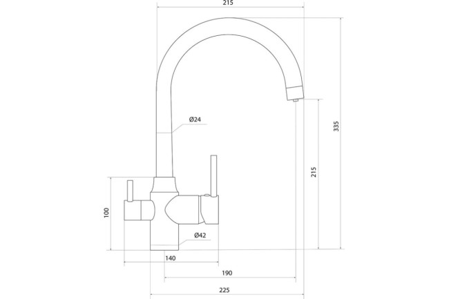 Смеситель для кухни Славен СЛ-ОД-Д74 Смеситель для кухни Славен СЛ-ОД-Д74