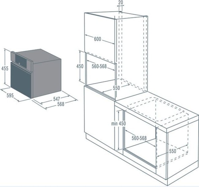 Встраиваемый электрический духовой шкаф Gorenje + GO 978 B