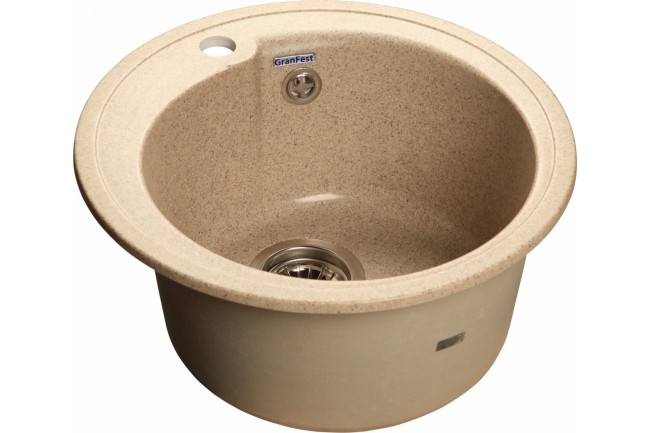 Кухонная мойка GranFest Rondo GF-R450 песочный Кухонная мойка GranFest Rondo GF-R450 песочный
