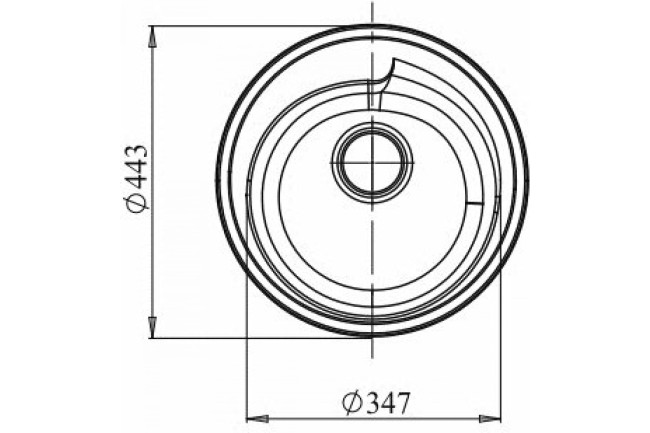 Кухонная мойка GranFest Rondo GF-R450 песочный Кухонная мойка GranFest Rondo GF-R450 песочный