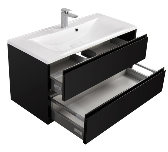 Тумба под раковину Aquaton Римини 100 (1A134501RN950) черный