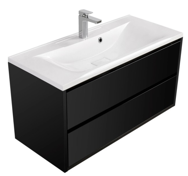 Тумба под раковину Aquaton Римини 100 (1A134501RN950) черный